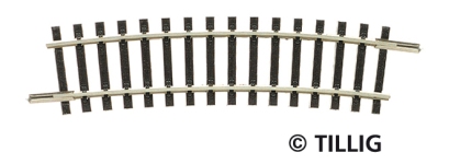 Tillig 83110 - TT Gebogenes Gleis R 12 R 310 mm 15°